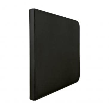 Ultra PRO - Vivid 12-Pocket Zippered PRO-Binder (Black) - Protect and Store your Valuable Gaming cards, Sports cards or Collectible Cards, Store and