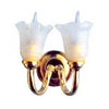 Dollhouse Miniature Double-Tulip Wall Sconce