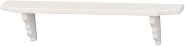 2Pcs White Dollhouse Wall Shelf,Doll House Storage Wall Shelf for Kitchen Scene Dollhouse Décor Accessories,1:12 Scale Miniature Accessories