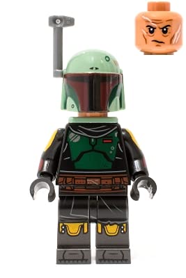 LEGO Star Wars The Book of Boba Fett Minifigure: Boba Fett with Beskar Armor, Blaster and Jet Pack