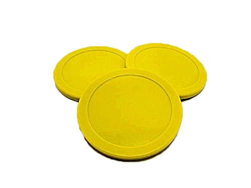 Game Room Guys Commercial Or Home Air Hockey Table Puck - 3-1/4" - Yellow - Set of 3