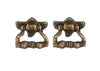 Dollhouse Antique Brass Knocker Handles Drawer Pulls Miniature 1:12 Scale