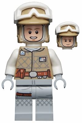 LEGO Star Wars: Luke Skywalker Hoth Minifigure (Balaclava Head) with Lightsaber and Pistol - Ages 6+ (1 pcs)