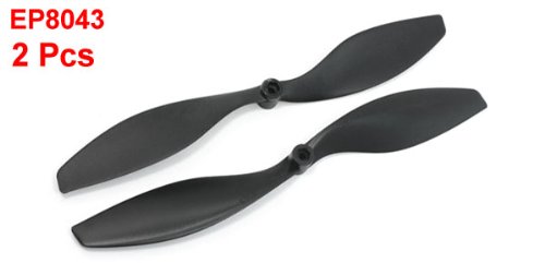 uxcell 2 x RC Airplane Model Plane Propellers Props Black 203x109mm 8x4.3 EP8043