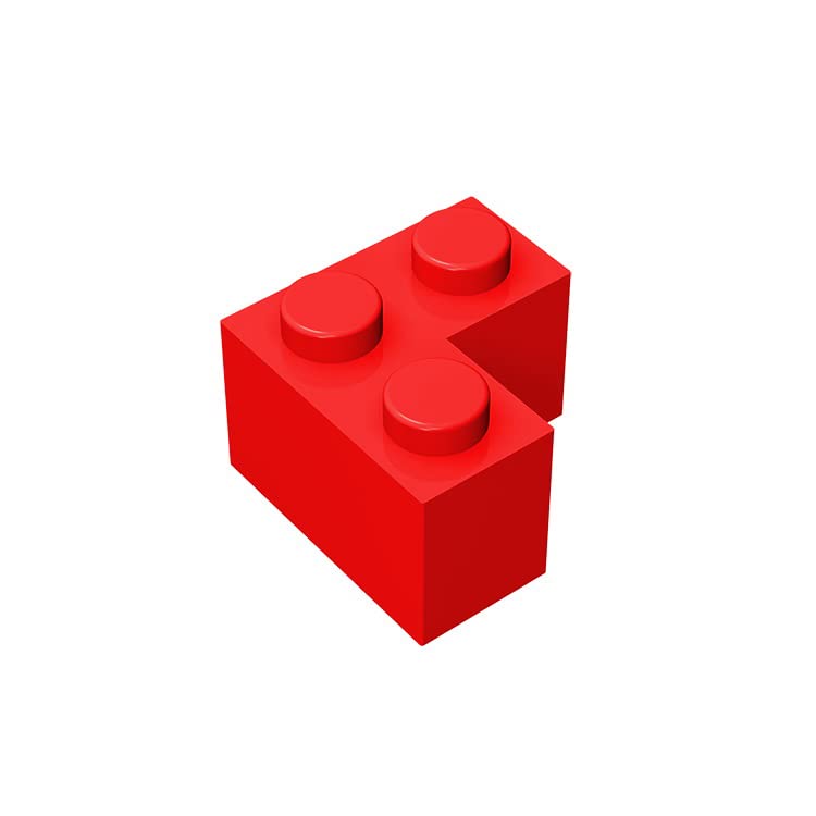 Classic Bulk Building Brick 2x2 Corner 100 Piece, Compatible with Lego Parts and Pieces 2357, Creative Play Set - 100% Compatible with All Major Brick