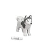 Lego Animal Minifigure Husky Arctic Sled Dog with Bone (Aprox. 1" inch Size)