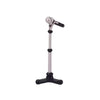 1Pcs Black 1/12 Dollhouse Miniature Accessories,Metal Microphone with Stand, Dollhouse Microphone Music Room Recording Room Studio Decoration Present