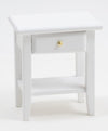 Dollhouse Miniature White Night Stand