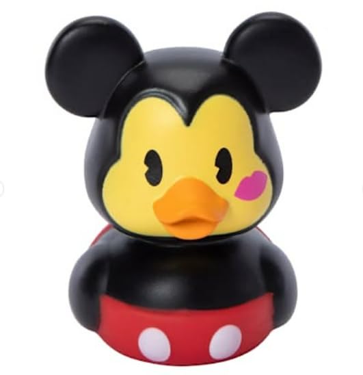 Just Play, Mickey Mouse Valentine Duck Bath Toy, 3 Inches