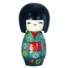 YokohamaUSA Japanese 5.25" H Kokeshi Wooden Doll HANAFUBUKI Kimono Girl Hand-Craft/Made in Japan