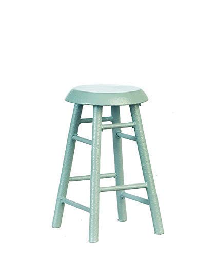 Classics by Handley Dollhouse Miniature Medium Gray Stool