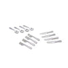 12 Pcs Silver 1/12 Miniature Silverware Knife Fork Spoon 12Pcs Set Dollhouse Decoration Accessories, Miniature Dollhouse mini Knives for Cupcake