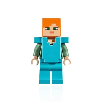 LEGO Minecraft MiniFigure - Alex (with Azure Body Armor and Sword) 21154