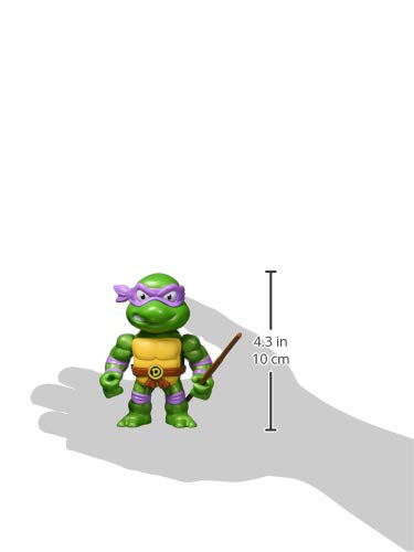 Jada Toys Teenage Mutant Ninja Turtles 4" Donatello Die-cast Figure, Toys for Kids and Adults, Purple