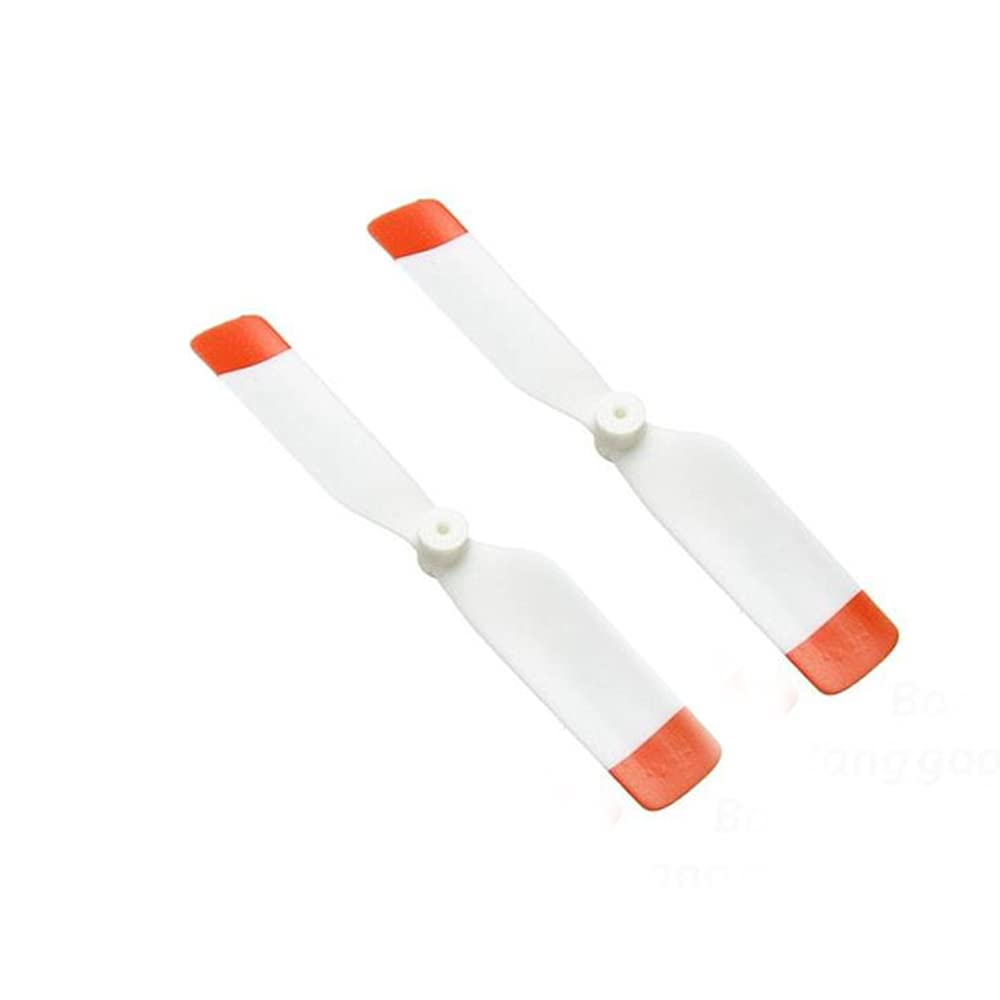 TSPFJX Wltoys XK K124 EC145 RC Helicopter Spare Parts Orange-White Tail Rotor Blade 2PCS