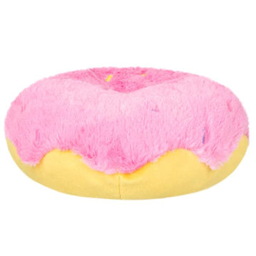 Squishable - Snugglemi Snackers Pink Donut - Comfort Food Collection - 6 in - Soft Toy Collectible Stuffed Animal - Beans