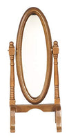Aztec Wodden Standing Swivel Mirror D1165