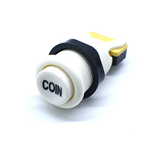 Arcity 4 Pcs/Lot Arcade Coin Button Game Start Push Button + 1P 2P Player Single Double Style Type American with Microswitch Jamma MAME Machine
