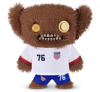 ZURU Fuggler USA Soccer Plush - 9 Inch Funny Ugly Monster Collectible Sports-Themed Plush Toy (Fuggler USA Soccer #76)