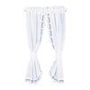 Melody Jane Dollhouse White Sheer Curtains on Rail Miniature 1:12 Scale Window Accessory