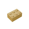 Classic Bulk Brick Block 2x3, 100 Piece Apricot Yellow Brick 2x3,Compatible with Lego Parts and Pieces 3002, Creative Play Set - Compatible with Major