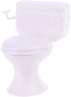 White Toilet Dollhouse Miniature Furniture Vintage Bathroom Model Toilet Pretend Dollhouse Accessories