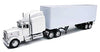 Peterbilt 379 With Dry Van - All-White Toy Truck