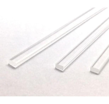 25pcs L-8" x W-4mm - Thick 2mm Flat Clear sticks for cake toppers cake pops or lollipops - Acrylic Plexiglass Sticks Transparent Clear, Strong and not
