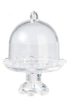 Dolls House Cake Stand with Dome Lid Miniature 1:12 Dining Accessory