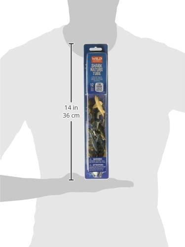 Wild Republic Nature Tube Shark Figurines - 13"