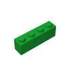 Classic Building Brick 1x4, 100 Piece Bulk Brick Block, Green 1x4 Bricks, Compatible with Lego Parts and Pieces 3010(Colour: Green)