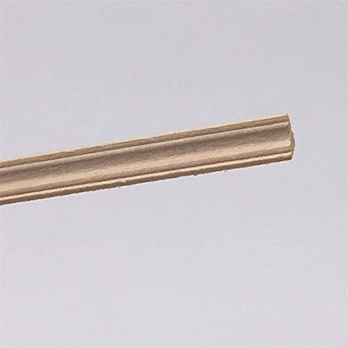 1/12 Dollhouse Miniature Origin Wood Finishing Corner Trims; L 30cm, W 0.5cm * 10 Pieces
