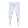 Melody Jane Dollhouse White Tiffany Ruffle Curtains on Rail Miniature Window Accessory