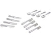 12 Pcs Silver 1/12 Miniature Silverware Knife Fork Spoon 12Pcs Set Dollhouse Decoration Accessories, Miniature Dollhouse mini Knives for Cupcake