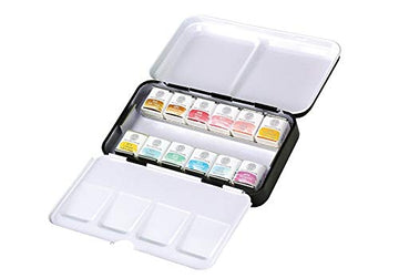 Mungyo Professional Solid Water Colors 12 Pan Colors Pastel Tone