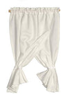 Melody Jane Dollhouse White Tie Back Curtains Miniature Window Accessory