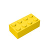 Classic Bulk Brick Block 2x4, 100 Piece Building Brick Yellow, Compatible with Lego Parts and Pieces 3001, Creative Play Set - Compatible with Major