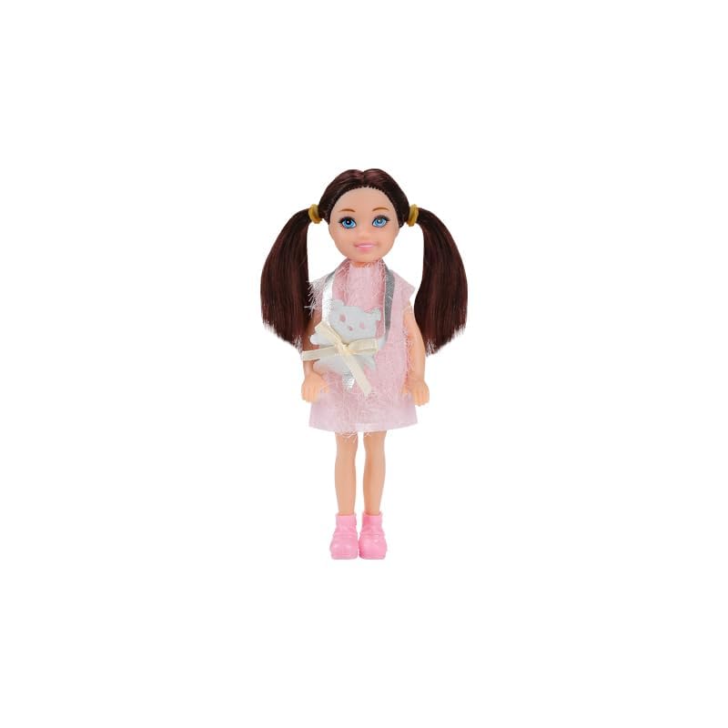 12Pcs 14cm/5.5 Inch Mini Dolls with Doll Clothes and Shoes Party Grown Outfits Doll Accessories for Kids Birthday Gifts