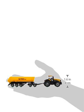 Siku 1858, JCB Tractor with Dolly and Tipping Trailer, 1:87, Metal/Plastic, Yellow, Removable Tipper Body