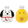 Squishmallows Original Peanuts 8in Snoopy & Woodstock BBQ Americana - Official Jazwares Plush (Little)