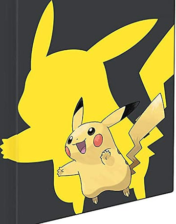 Ultra Pro: 9-Pocket Pokémon Full-View Pro Binder, Pikachu, Holds 360 Cards in Ultra Pro Deck Protector Sleeves, Durable, All Materials Made From