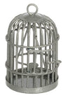 Dollhouse Miniature 1:12 Scale Round Silver Birdcage #Zc753