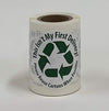 Becks Printing Recycle Box Sticker - Support The Reuse of Boxes -"This Isn't My First Delivery" (1 Roll of 100), Green/White (RS-1R-100)