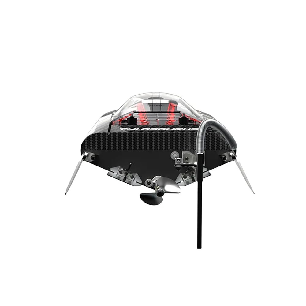 JIAFANRC All Metal Boat Upgrade Kit: Arrow UDI005/UDI022 Tylosaurus Brushless RC Boat, with Alloy Propeller, Tail Rudder, Steering Water Jet