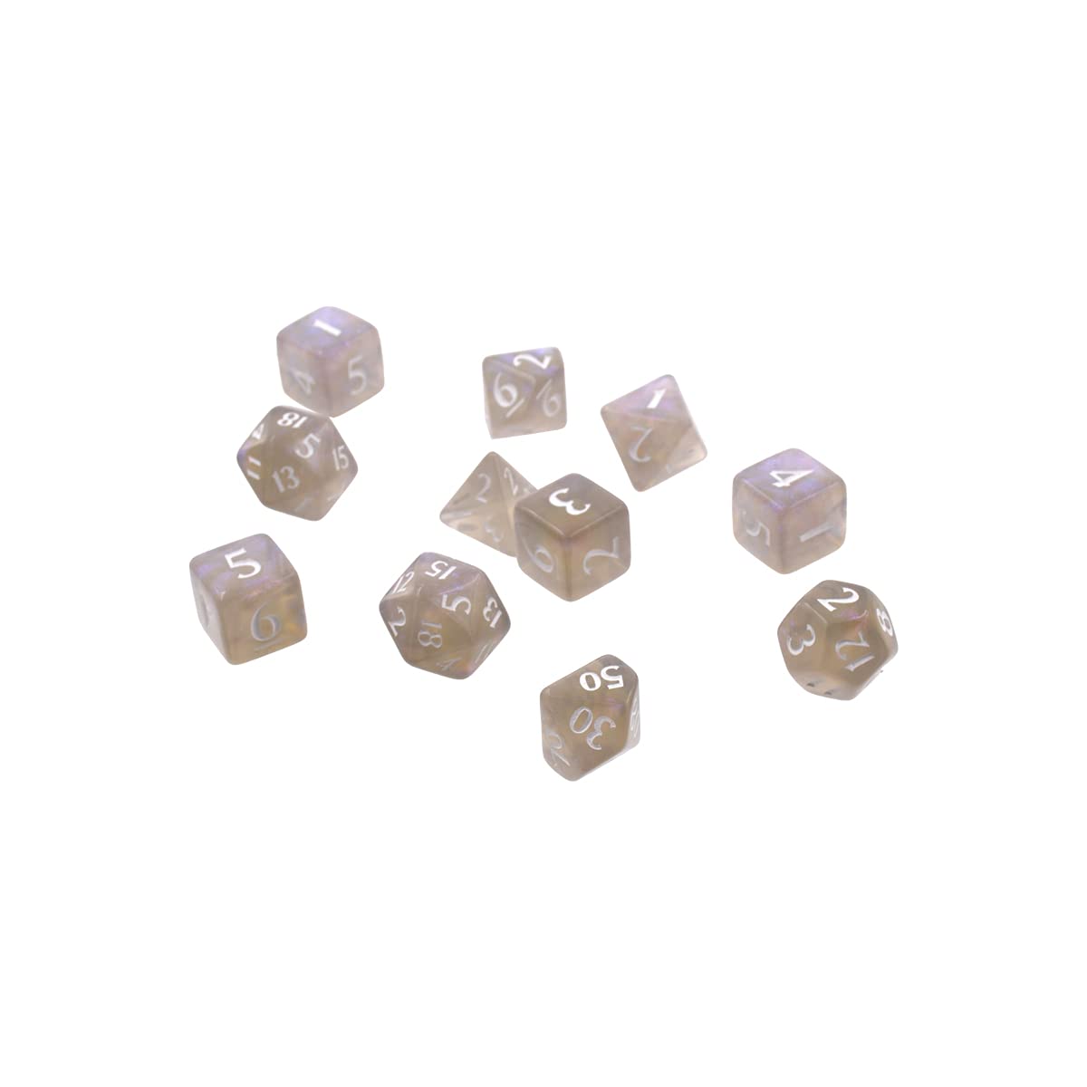 Ultra PRO - Eclipse 11 Würfelset (Smoke Grey) - Großartiges Würfelset für alle Arten von Karten- und Brettspielen wie, DND, MTG und RPG - UP Your Game