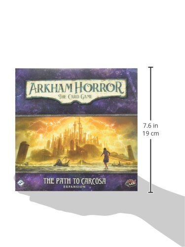 Fantasy Flight Games Arkham Horror The Card Game Path to Carcosa Deluxe EXPANSION - Uncover Madness and Mystery! Cooperative Living Card Game, Ages