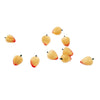SXFSE Dollhouse Decoration Accessories,10Pcs 1:12 Dollhouse Miniature Fruit Yellow Peach Kitchen Dining Model Play Toy