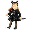 Emily Rose 18-inch Doll Black Cat Costume 4-Piece Set - Leotard, Tutu with Tail, Tights, Shoes & Cat Ears - 18" Doll Clothes | Compatible