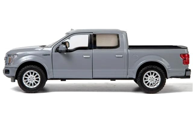 2019 F 150 Limited Crew Cab Pickup Truck Gray Timeless Legends Series 1/24-1/27 Diecast Model Car by Motormax 79364GRY