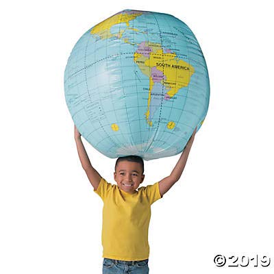 Fun Express Giant Inflatable Globe Beach Ball 33 Inch